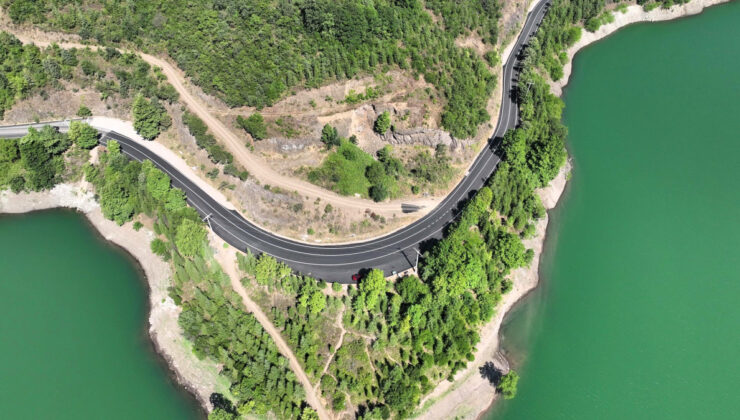 Yuvacık Barajı yolu sil baştan yenilendi