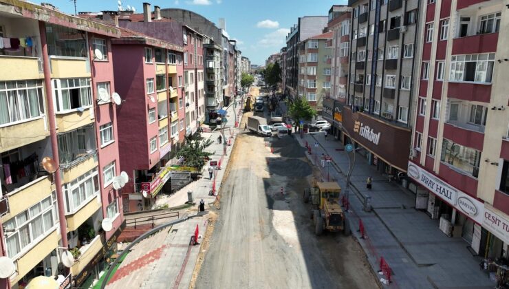 25 milyon TL’lik Şehit Numan Dede Caddesi Projesinde Çalışmalar Sürüyor