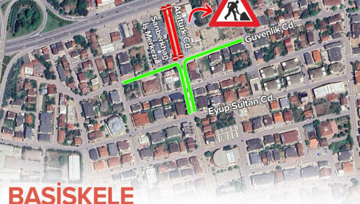 Başiskele Atatürk Caddesi araç trafiğine kapatıldı