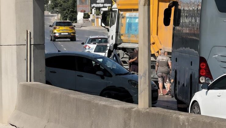 Başiskele D-130’da Trafik Kazası: Gölcük İstikametinde Yoğunluk Oluştu