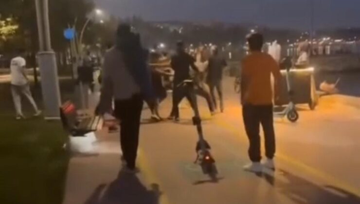 Derince Sahili’nde İki Grup Arasında Kavga!