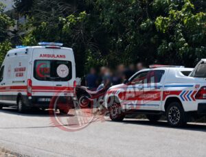 Devrilen Telefon Direkleri Kazaya Neden Oldu: Motosikletli Yaralandı