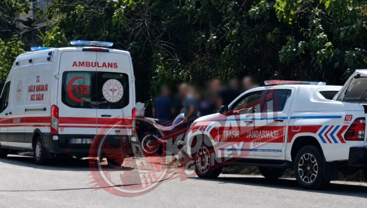 Devrilen Telefon Direkleri Kazaya Neden Oldu: Motosikletli Yaralandı