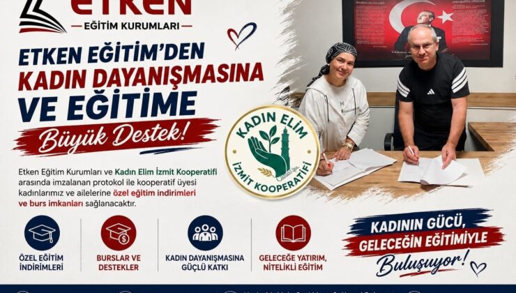 Etken Eğitim’den Kadın Dayanışmasına ve Eğitime Büyük Destek!