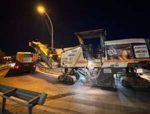 İzmit Adalet Köprüsü’nde asfalt yenileme çalışması tamamlandı