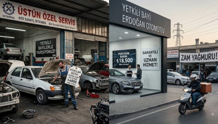 Oto Sanayide Fiyatlar Uçtu: Özel Servisler Yetkili Bayilerle Yarışıyor!