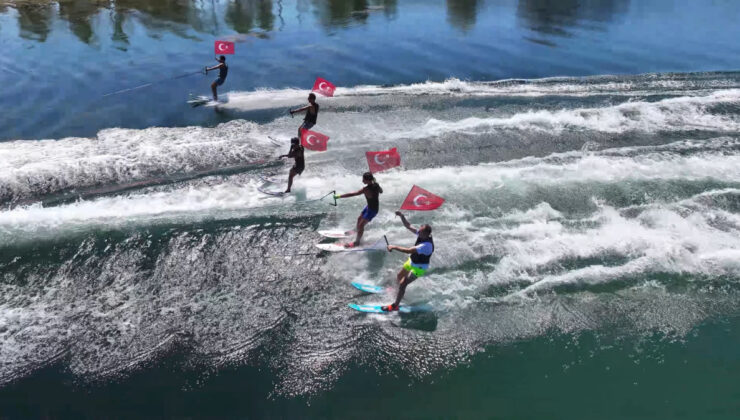 Sevindikli Göleti’nde Su Kayağı Heyecanı