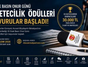 16 Ocak Basın Onur Günü Gazetecilik Ödülleri İçin Başvurular Başladı