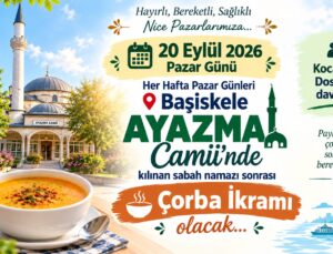 Ayazma Camii’nde Pazar Sabahları Bereket Sofrası Kuruluyor