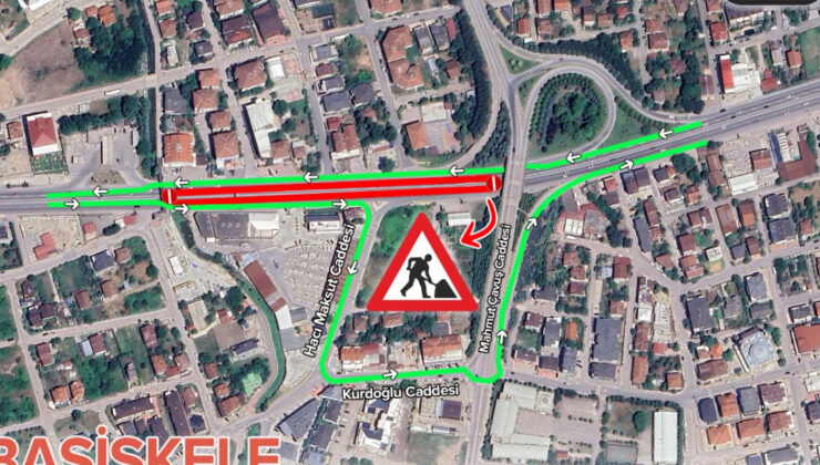 Başiskele Kavşağı’nda Trafik Düzeni Değişiyor