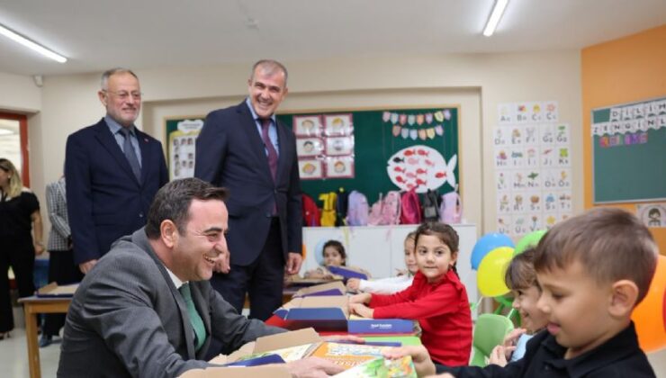 Başiskele’de Yasin Abilerinden Miniklere Eğitim Seti Desteği