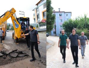 Başiskele’de yollar yenileniyor: Başkan Özlü sahada
