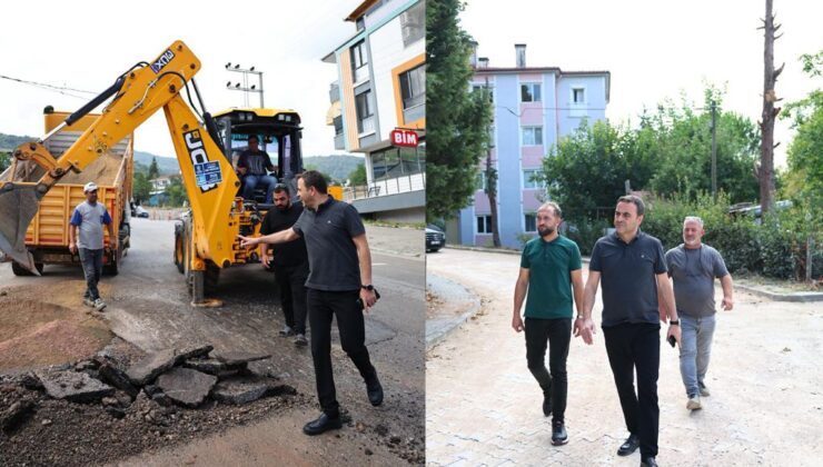 Başiskele’de yollar yenileniyor: Başkan Özlü sahada