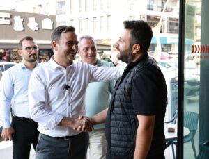 Başkan Özlü Barbaros’ta Esnaf ve Vatandaşlarla Buluştu