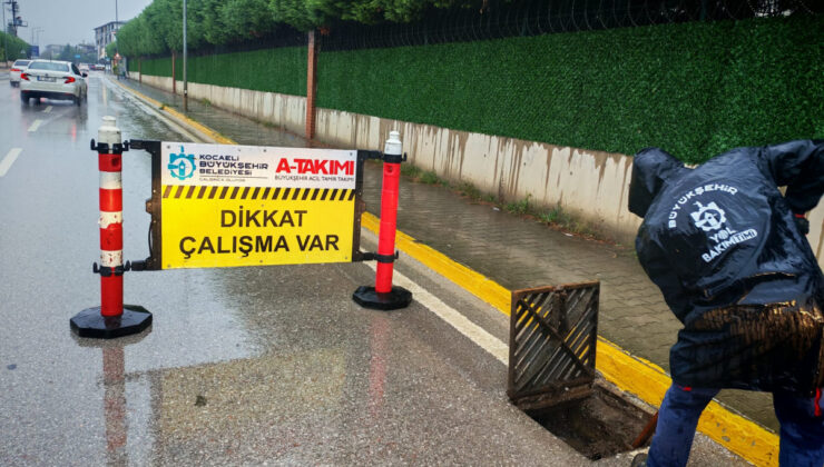 Büyükşehir ekipleri yağışa karşı teyakkuzda