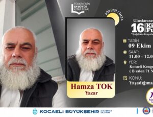Hamza Tok, Kocaeli Kitap Fuarı’nda Okurlarıyla Buluşacak