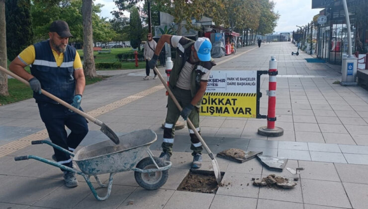 İzmit’te Yürüyüş Yollarına Bakım ve Onarım