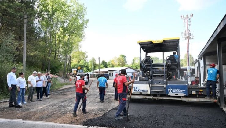 Kartepe’de ulaşım için asfalt çalışmaları hız kesmeden sürüyor