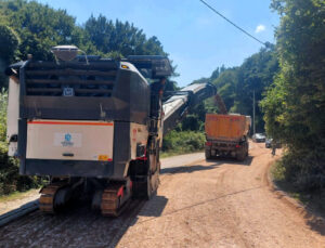 Körfez Asri Mezarlığı yolunda yenileme başladı