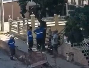 Körfez’de altyapı çalışması sırasında doğalgaz hattı patladı
