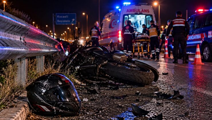 Motosiklet bariyere çarptı: 34 yaşındaki sürücü yaralandı