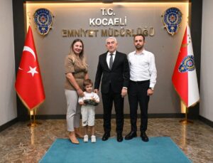 Uras Ege ve ailesinden Emniyet Müdürü Karaduman’a anlamlı ziyaret