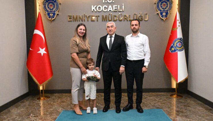 Uras Ege ve ailesinden Emniyet Müdürü Karaduman’a anlamlı ziyaret