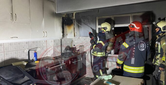 Başiskele’de Ocakta Unutulan Yemek Yangına Neden Oldu