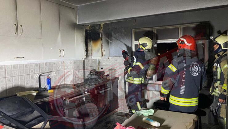 Başiskele’de Ocakta Unutulan Yemek Yangına Neden Oldu