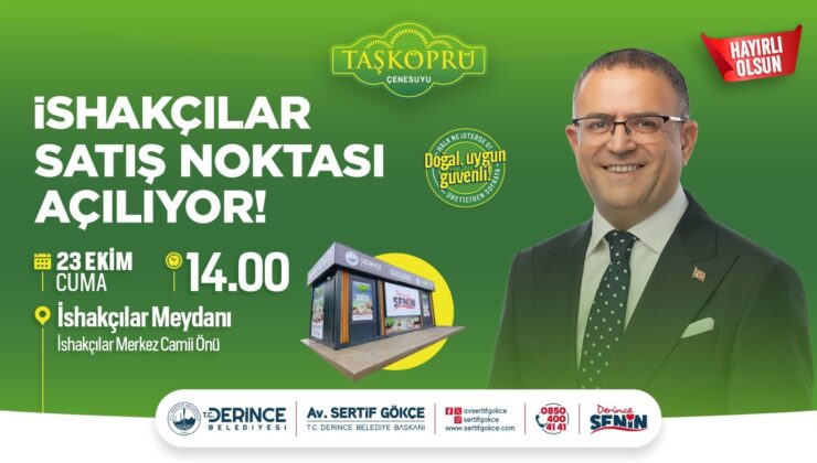 DERTAŞ’ın 11’inci satış noktası İshakçılar’da açılıyor