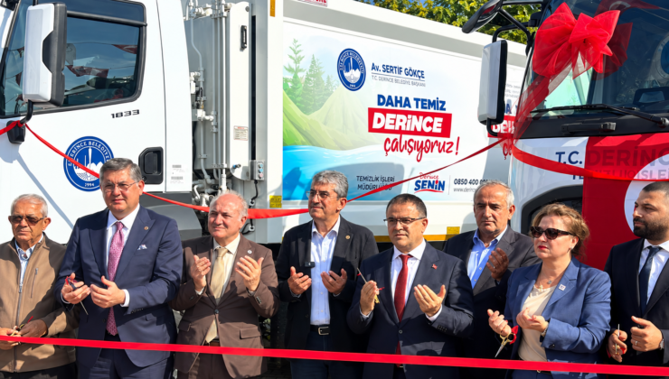 Derince Belediyesi’nin araç filosuna 14 yeni araç daha katıldı!