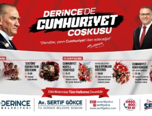 Derince’de Cumhuriyet Bayramı Coşkusu İki Gün Sürecek: İşte Etkinlik Takvimi!