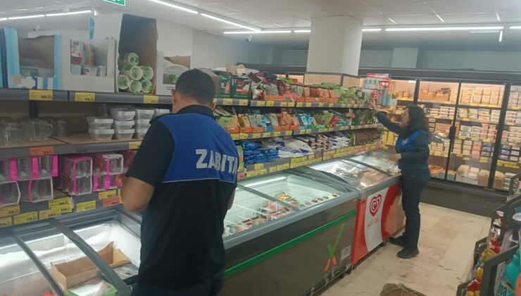 Dilovası’nda marketlere yönelik denetimler sürüyor