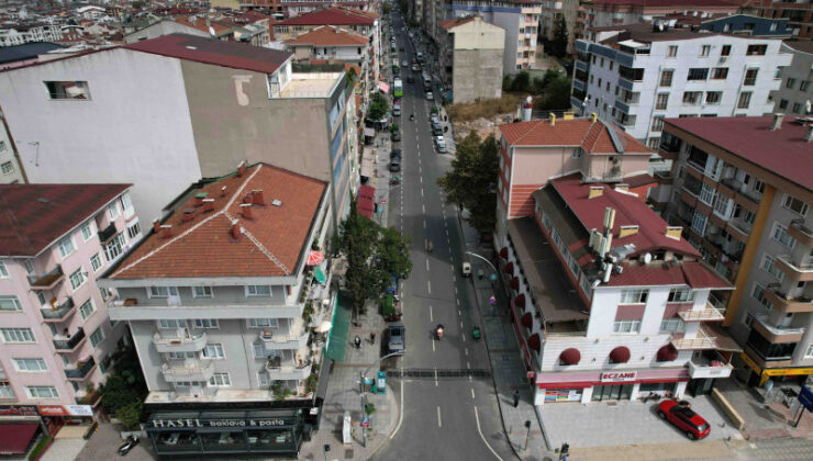 Gebze’nin önemli caddesi baştan sona yenilendi