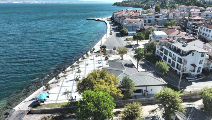 Gölcük Ulaşlı Sahili Yeni Görünümüne Kavuştu! 460 Metrelik Dalga Kırıcı Tamamlandı