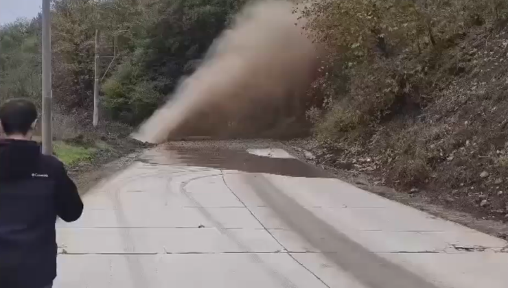 Gölcük’te Doğalgaz Hattı patladı! Cadde Trafiğe Kapatıldı