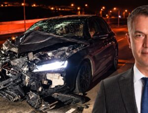 İbrahim Efe ölümden döndü: Eski muhtar bariyerlere çarptı!