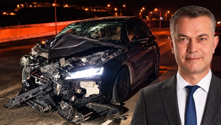 İbrahim Efe ölümden döndü: Eski muhtar bariyerlere çarptı!