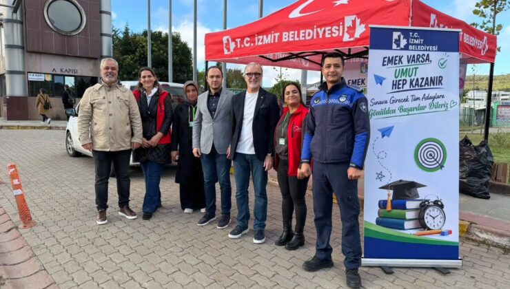 İzmit Belediyesi’nden KPSS adaylarına moral desteği