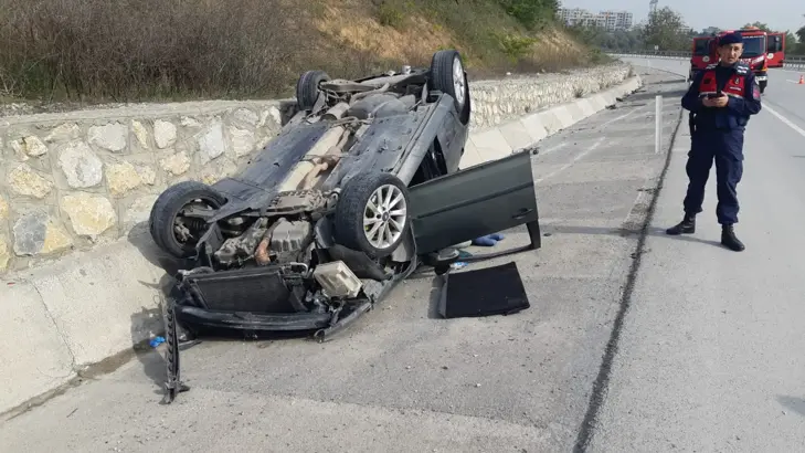İzmit-Kandıra yolunda feci kaza!