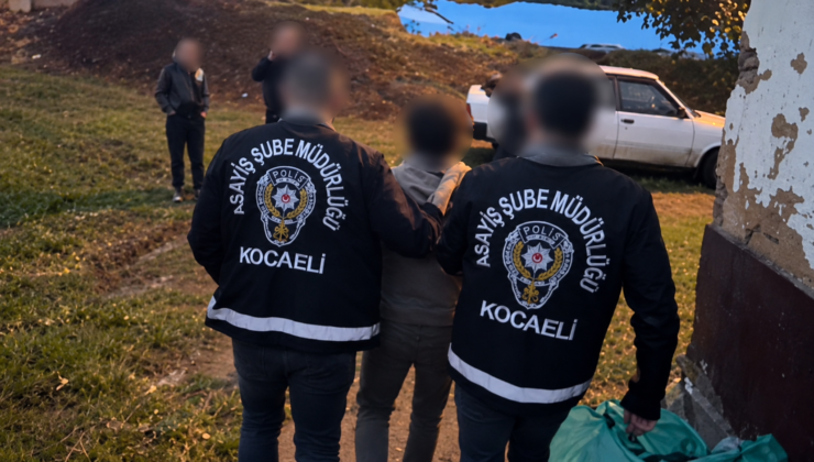 Kocaeli’de 33 yıl 4 ay hapis cezasıyla aranan şüpheli yakalandı!