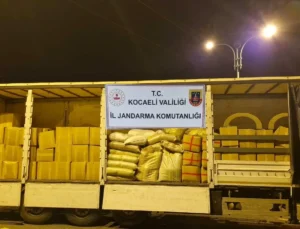 Kocaeli’de 7 milyon liralık kaçak tütün ele geçirildi