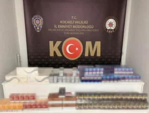 Kocaeli’de Kaçak Sigara Operasyonu: Bin 410 Paket Sigara Ele Geçirildi