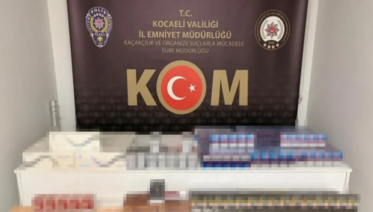 Kocaeli’de Kaçak Sigara Operasyonu: Bin 410 Paket Sigara Ele Geçirildi