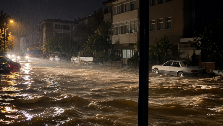 Kocaeli’de Sağanak Geceyi Kabusa Çevirdi!