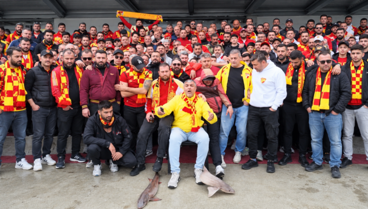 Kocaelispor-Göztepe Maçı Öncesi Tepki Çeken Görüntüler! Köpek Balıklarını Sürükleyip Tekmelediler
