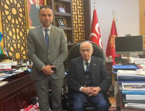 Ülkü Ocakları Kocaeli İl Başkanı Özdemir, Bahçeli’yi ziyaret etti