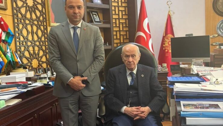 Ülkü Ocakları Kocaeli İl Başkanı Özdemir, Bahçeli’yi ziyaret etti